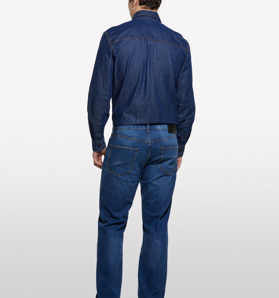 Bluejeans im Regular Fit Style 75 - regular jeans für herren - Dunkelblau | Sisley image number 2